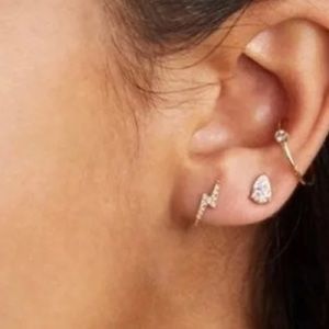 Maria Tash lightning bolt earring